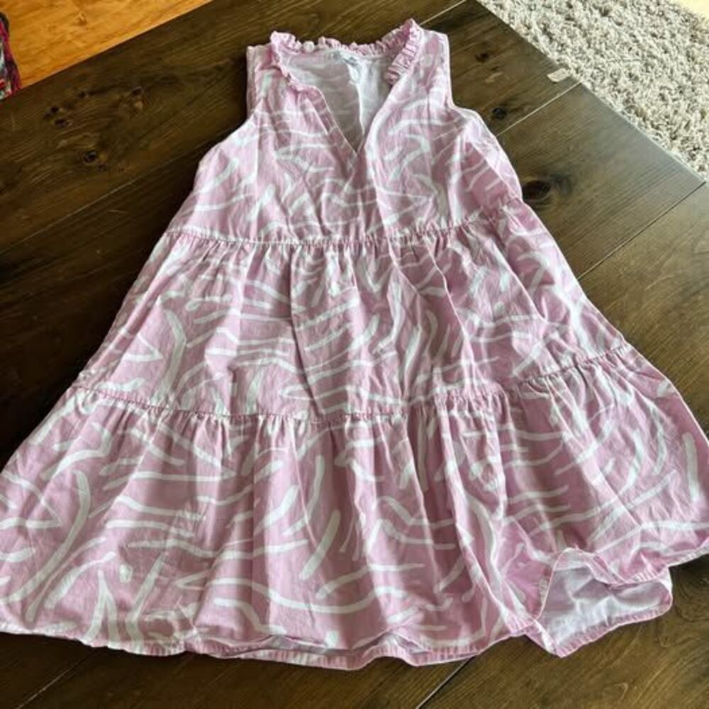 Mud Pie Tiered Poplin Dress-large